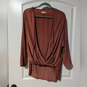 UO satin blouse